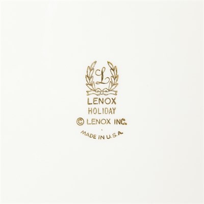 Lot 483 - Assembled Lenox Porcelain Holiday Pattern...