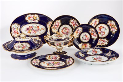 Lot 412 - English Porcelain Partial Service 19th Century...