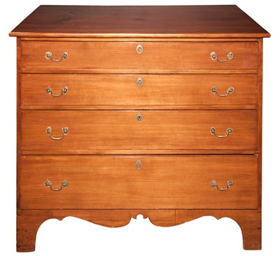 Lot 319 - George III Style Fruitwood Chest of Drawers...