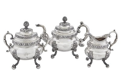 Lot 226 - American Coin Silver Tea Service Taylor &...