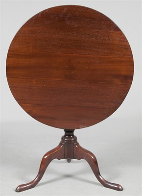Lot 196 - George III Mahogany Tilt-Top Tea Table Height...