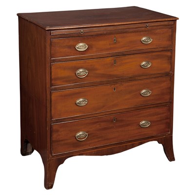 Lot 329 - George III Mahogany Bachelor's Chest Last...