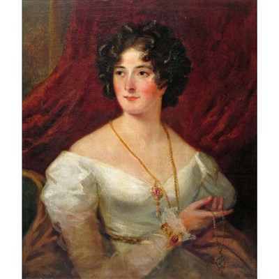 Lot 77 - English School 19th Century Portrait of a Lady...