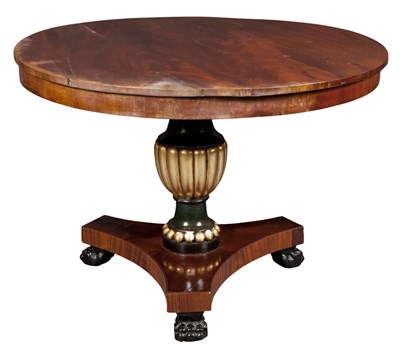 Lot 395 - Restauration Mahogany, Black Painted and...