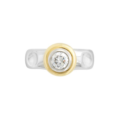Lot 366 - Platinum, Gold and Diamond Ring, Tiffany & Co, Paloma Picasso