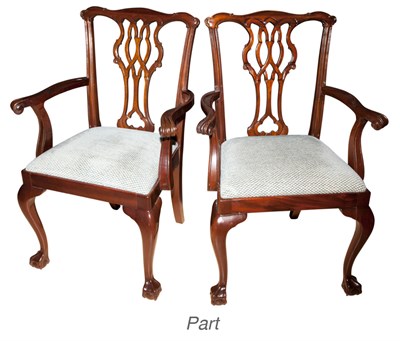 Lot 189 - Set of Eight George III Style Armchairs