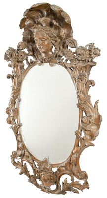 Lot 406 - George II Stripped Pine Pier Mirror Circa 1740...