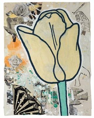 Lot 96 - Donald Baechler American, b. 1956 Yellow Tulip,...
