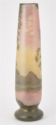 Lot 409 - Legras Art Nouveau Enameled Glass Vase First...