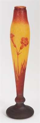 Lot 394 - Daum Art Nouveau Acid Etched and Wheel...
