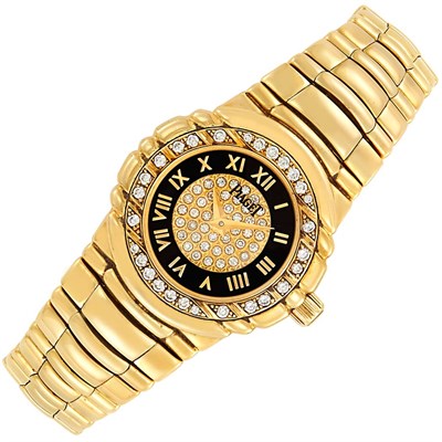 Lot 15 - Lady's Gold and Diamond 'Tanagra' Wristwatch, Piaget
