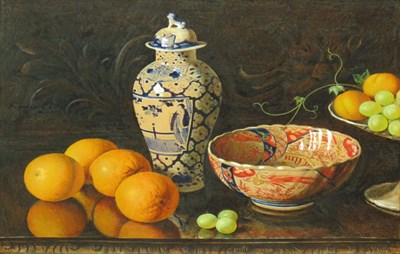 Lot 2 - American School 19th Century Still Life with...