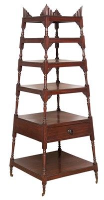 Lot 273 - English Mahogany Stained Etagere Height 66...