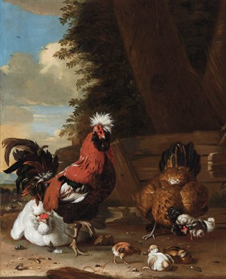 Lot 84 - Follower of Melchior de Hondecoeter A Bantam...