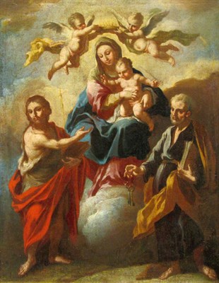 Lot 11 - Circle of Francesco Solimena The Virgin as...