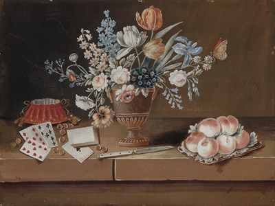 Lot 104 - Paul Lelong French, 1799-1846 Still Life...