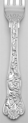 Lot 563 - English Sterling Silver Stag Hunt Pattern...