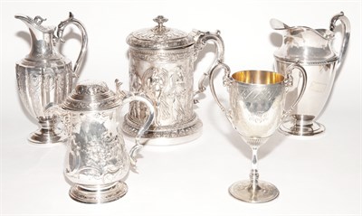 Lot 551 - Group of Four Silver Plated Table Articles...