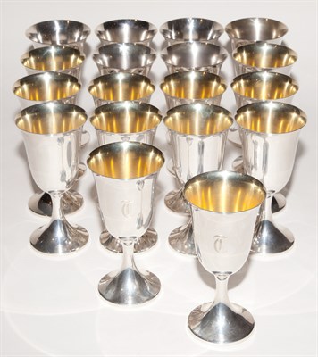 Lot 475 - Assembled Set of Eighteen American Sterling...