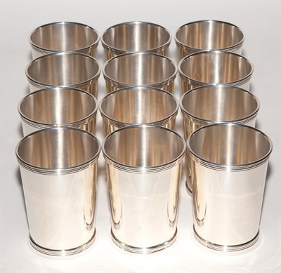 Lot 491 - Set of Twelve International Sterling Silver...