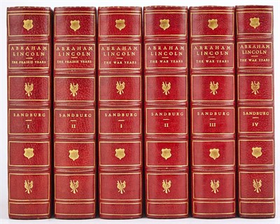 Lot 443 - SANDBURG, CARL Abraham Lincoln: The Prairie...