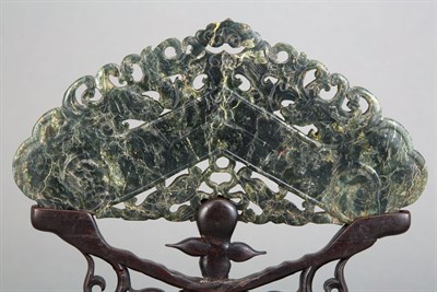 Lot 132 - Two Chinese Jade Chimes One carved and pierced...