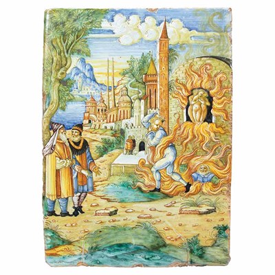 Lot 136 - Italian Renaissance Style Maiolica Plaque In...