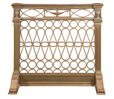 Lot 191 - Empire Style Gilt-Metal Fireplace Screen...