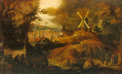 Lot 36 - Flemish School 17th Century Landscape in the...