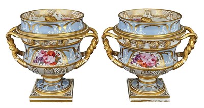 Lot 403 - Pair of Coalport Porcelain Fruit Coolers/Ice...
