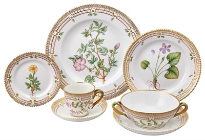 Lot 430 - Royal Copenhagen Flora Danica Porcelain Dinner...