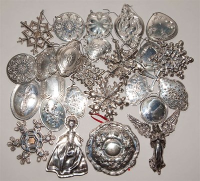 Lot 494 - Group of Sterling Silver Christmas Tree...