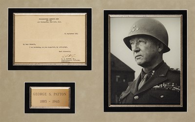 Lot 151 - [WORLD WAR II] PATTON, GEORGE S. Signature on...