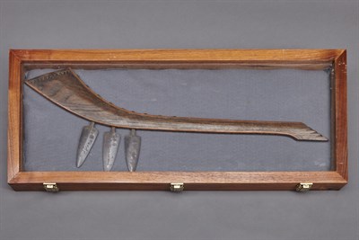 Lot 305 - Native American Wood and Iron Tomahawk Plains...
