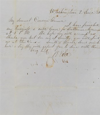 Lot 121 - LEE, ROBERT E. Early autograph letter signed....