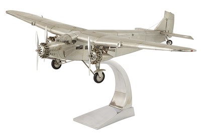 Lot 337 - Art Deco Style Model Airplane Metal Height 14...