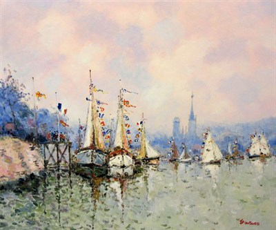 Lot 30 - Jean-Pierre Dubord French, b. 1949 Bateaux...