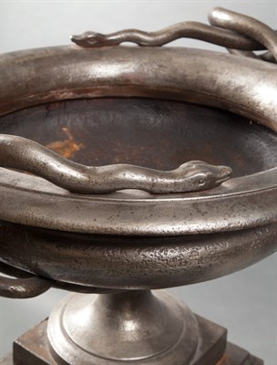 Lot 74 - Neoclassical Style Gray Patinated-Iron Garden...