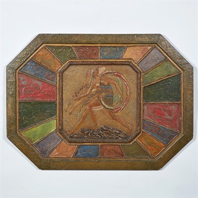Lot 444 - Charles Baskerville Art Deco Painted Gessoed...