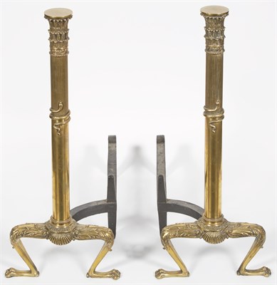 Lot 349 - Pair of French Empire Style Gilt-Brass...