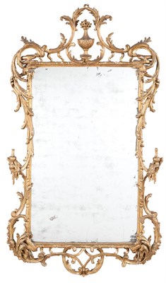 Lot 282 - George II Giltwood Pier Mirror Circa 1755 The...