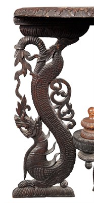 Lot 568 - Pair of Thai Stained Wood Occasional Tables...