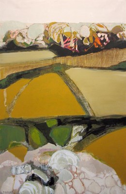 Lot 42 - Gabriel Godard French, b. 1933 Paysage Ocre,...