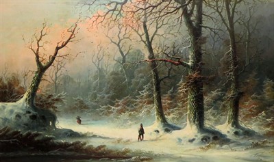 Lot 15 - John J. Zang American, b. 1859 A Forest in...