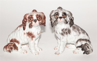 Lot 675 - Two Meissen Porcelain Figures of Bolognese...