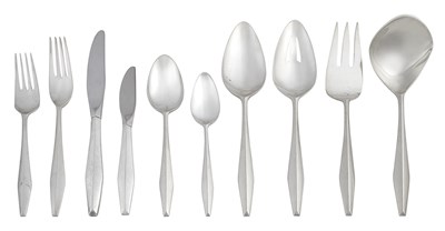 Lot 310 - Gio Ponti Italian, 1891-1979 Diamond Flatware,...