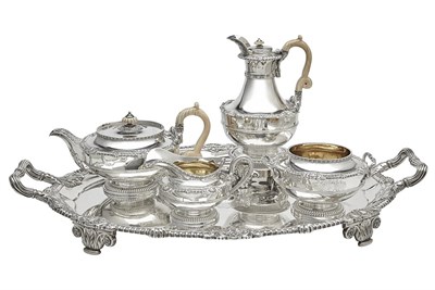 Lot 548 - George III Sterling Silver Tea and Coffee...