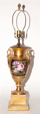 Lot 141 - Old Paris Porcelain Two-Handled Pedestal Urn...