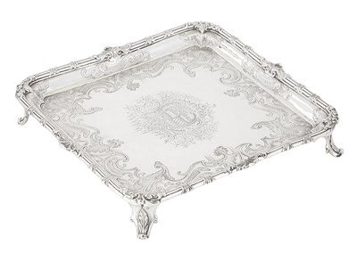 Lot 529 - George II Sterling Silver Salver Paul de...