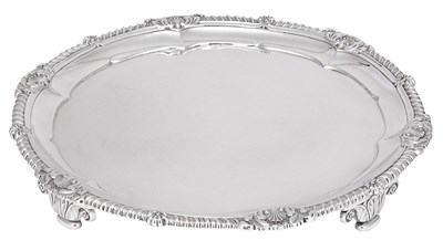 Lot 544 - George III Sterling Silver Salver Paul Storr,...